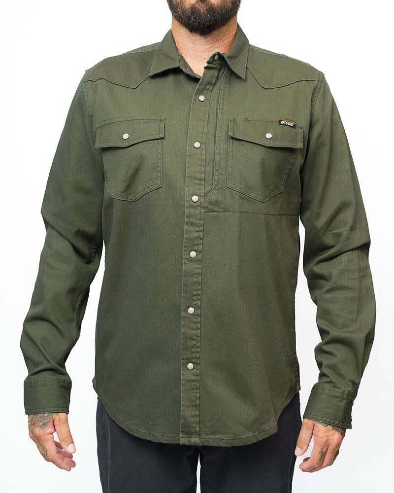 The Earl Denim Pearl Snap